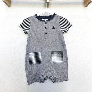 Baby GAP Blue Striped Romper 6-12 Months